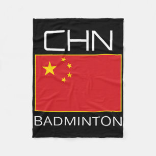 中国バドミントチームファンギフト中国のアスリートChn フリースブランケット