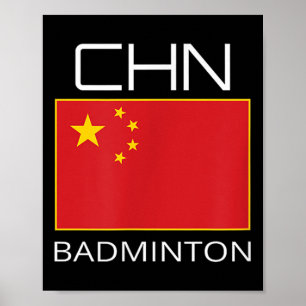 中国バドミントチームファンギフト中国のアスリートChn ポスター