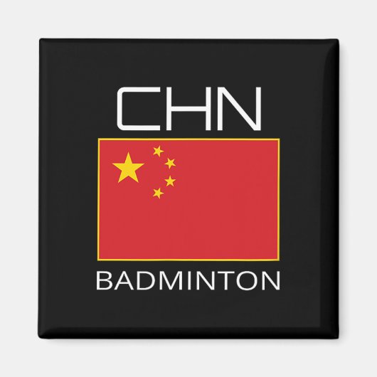 中国バドミントチームファンギフト中国のアスリートChn マグネット (正面)