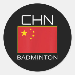 中国バドミントチームファンギフト中国のアスリートChn ラウンドシール