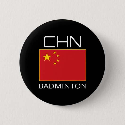 中国バドミントチームファンギフト中国のアスリートChn 缶バッジ (正面)
