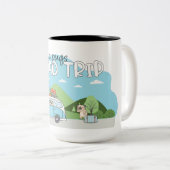 中国パグロードトリップツートーンコーヒーマグ ツートーンマグカップ (正面右)