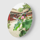 中国パゴダインテリア ラージ壁時計 (傾斜)