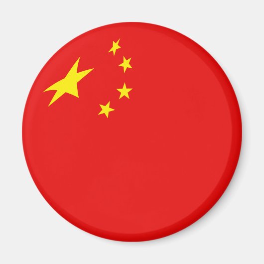 中国フィッシュアイ フラグ マグネット (正面)