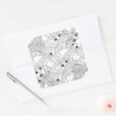 中国フィッシュドードル スクエアシール (封筒)