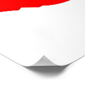 中国フラグマップのフルサイズ ポスター (角)