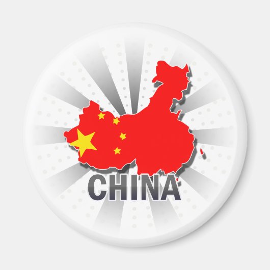 中国フラグマップ2.0 マグネット (正面)