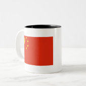 中国フラグ ツートーンマグカップ (正面左)