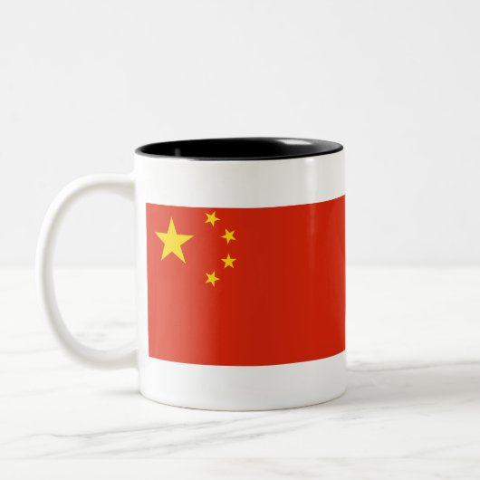 中国フラグ ツートーンマグカップ (左)