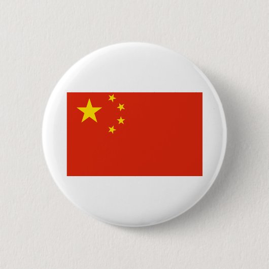 中国フラグ 缶バッジ (正面)