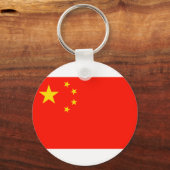 中国フラグ – 高品質 キーホルダー (正面)