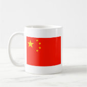 中国フラグ – 高品質 コーヒーマグカップ (左)