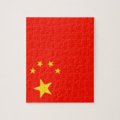 中国フラグ – 高品質 ジグソーパズル (縦)