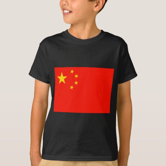 中国フラグ – 高品質 Tシャツ (正面)