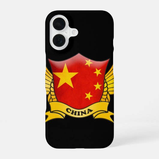 中国フラグ iPhone 16ケース (裏面)