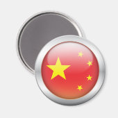 中国フラグ"Orb" マグネット (正面/裏面)