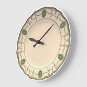 中国プレート1 ラージ壁時計 (傾斜)