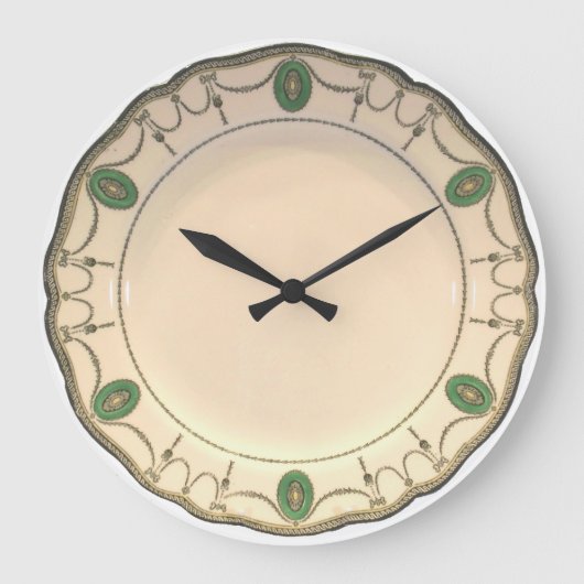 中国プレート1 ラージ壁時計 (正面)