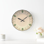 中国プレート1 ラージ壁時計 (ホーム)