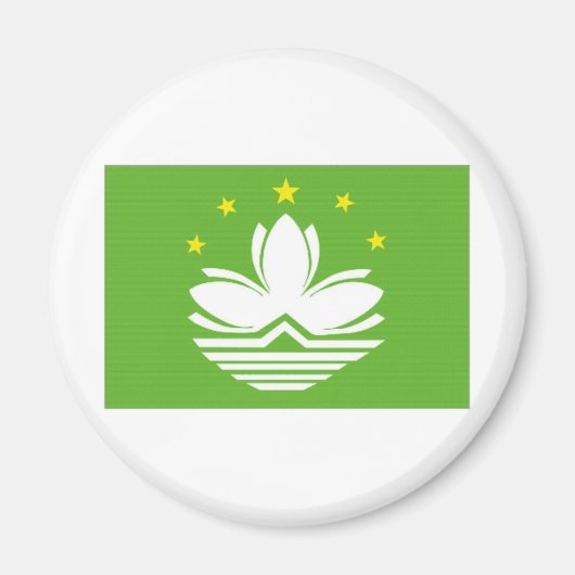 中国マカオ国旗 マグネット (正面)