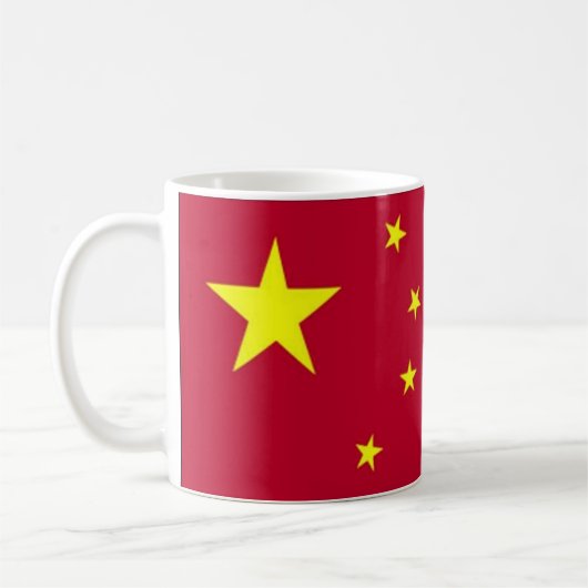 中国マグカップ国旗 コーヒーマグカップ (左)