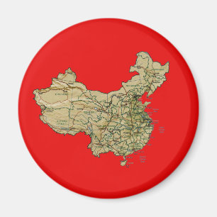 中国マップ磁石 マグネット