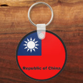 中国ルンデル品質国旗 キーホルダー (正面)