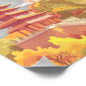 中国ンコックヴィンテージ有名なトラベルプレイス ポスター (角)