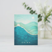 中国ヴィンテージ旅行ポスター – アートポストカード ポストカード (スタンド正面)