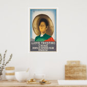 中国上海行きLloyd Triestino急行便 ポスター (キッチン)