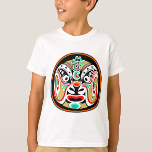 中国人の京劇のマスクのバージョン2 Tシャツ