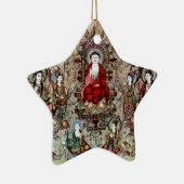 中国人の仏の絵画 セラミックオーナメント (右)