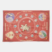 中国人の宇宙の管理のCommorativeの茶Towl キッチンタオル (横)