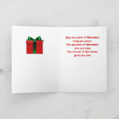 中国人のShar-peiのクリスマスカード シーズンカード (内部)