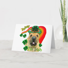 中国人のShar-pei St. Pattys カード