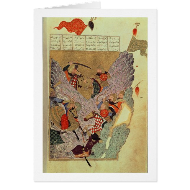 中国人を戦っているGenghis Khan (c.1162-1227) (正面)