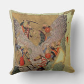 中国人を戦っているGenghis Khan (c.1162-1227) クッション (裏面)