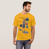 中国人ソフトウェアエンジニアのバスケ Tシャツ (正面フル)