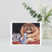 中国人形の猫 ポストカード (スタンド正面)