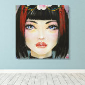 中国人形 キャンバスプリント (インサイチュ (ウッドフロア))