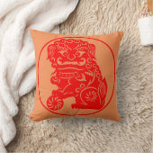 "中国人Fu Foo犬" クッション (ブランケット)