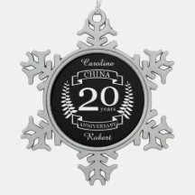 中国伝統的結婚記念日20年