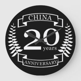 中国伝統的記念日20年 ラージ壁時計