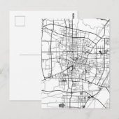 中国保定市地図 ポストカード (正面/裏面)