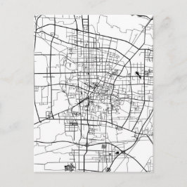 中国保定市地図 ポストカード