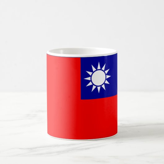 "中国共和国(台湾)国旗Mug - 誇りを持った Natio コーヒーマグカップ (中央)