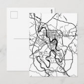 中国内江市地図 ポストカード (正面/裏面)