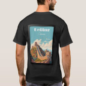 中国北京の旅行ポスター Tシャツ (裏面)