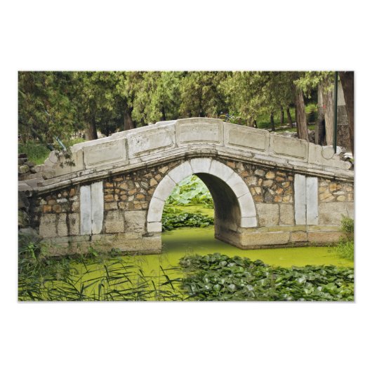 中国北京頤和園の橋 フォトプリント            (正面)