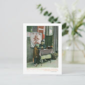 中国占い師の机での様子 ポストカード (スタンド正面)